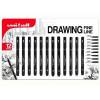 12) Uni PIN Drawing Pens
