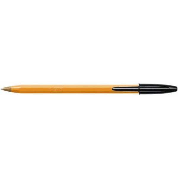 Bic Orange Fine Ballpoint Pen Black (Pack of 20) 1199110114