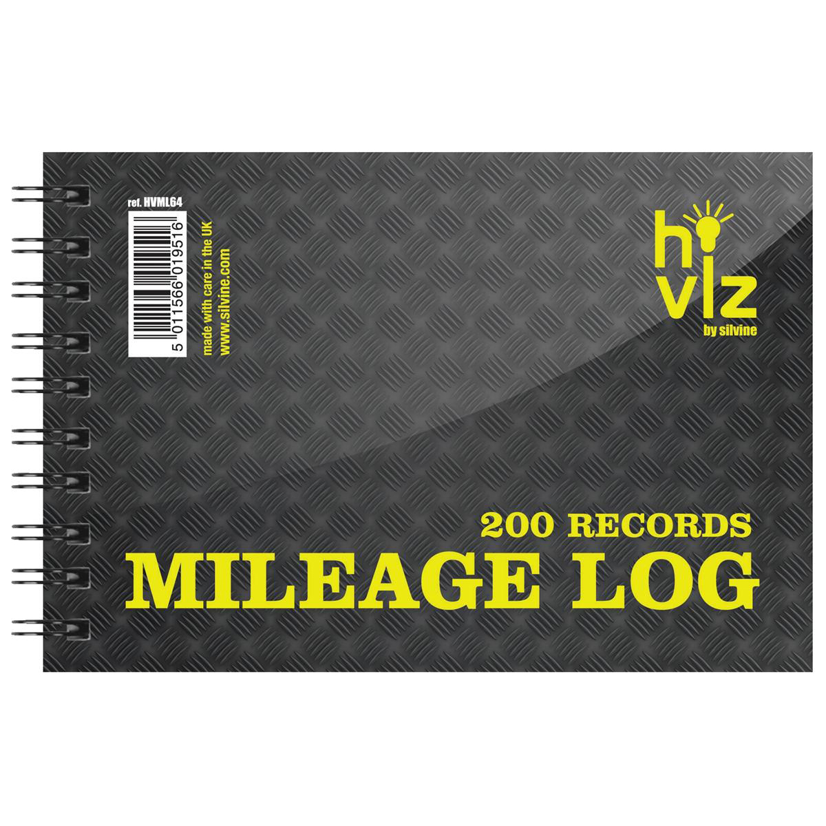 silvine mileage log book 50pp 75gsm 152x101mm ref hvml64 4r office milage log