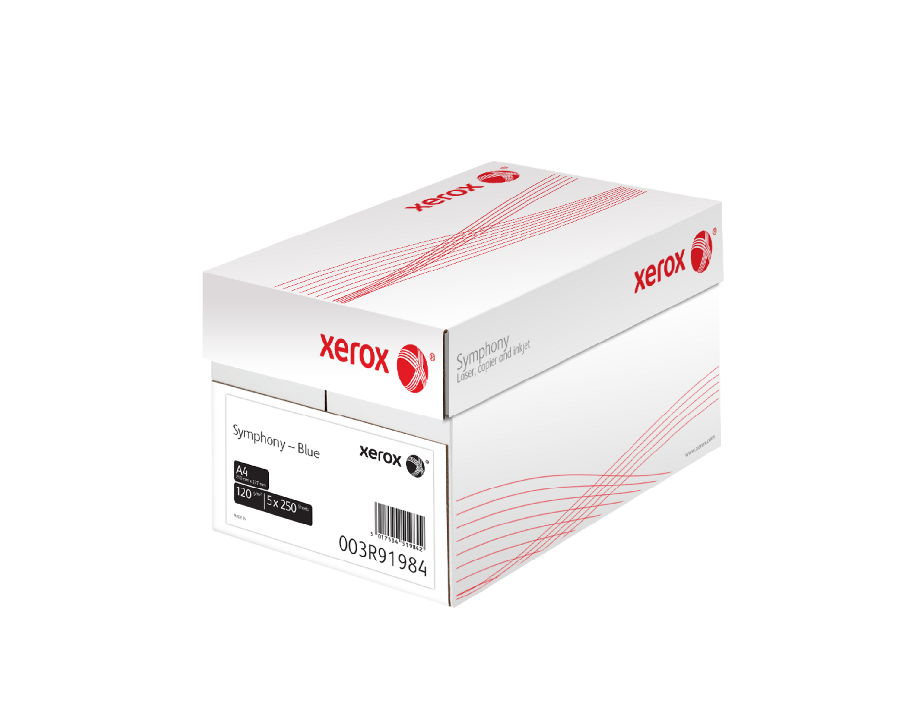 Xerox A4 Symphony Tinted 80gsm Copier Paper Rainbow Box Pack Of