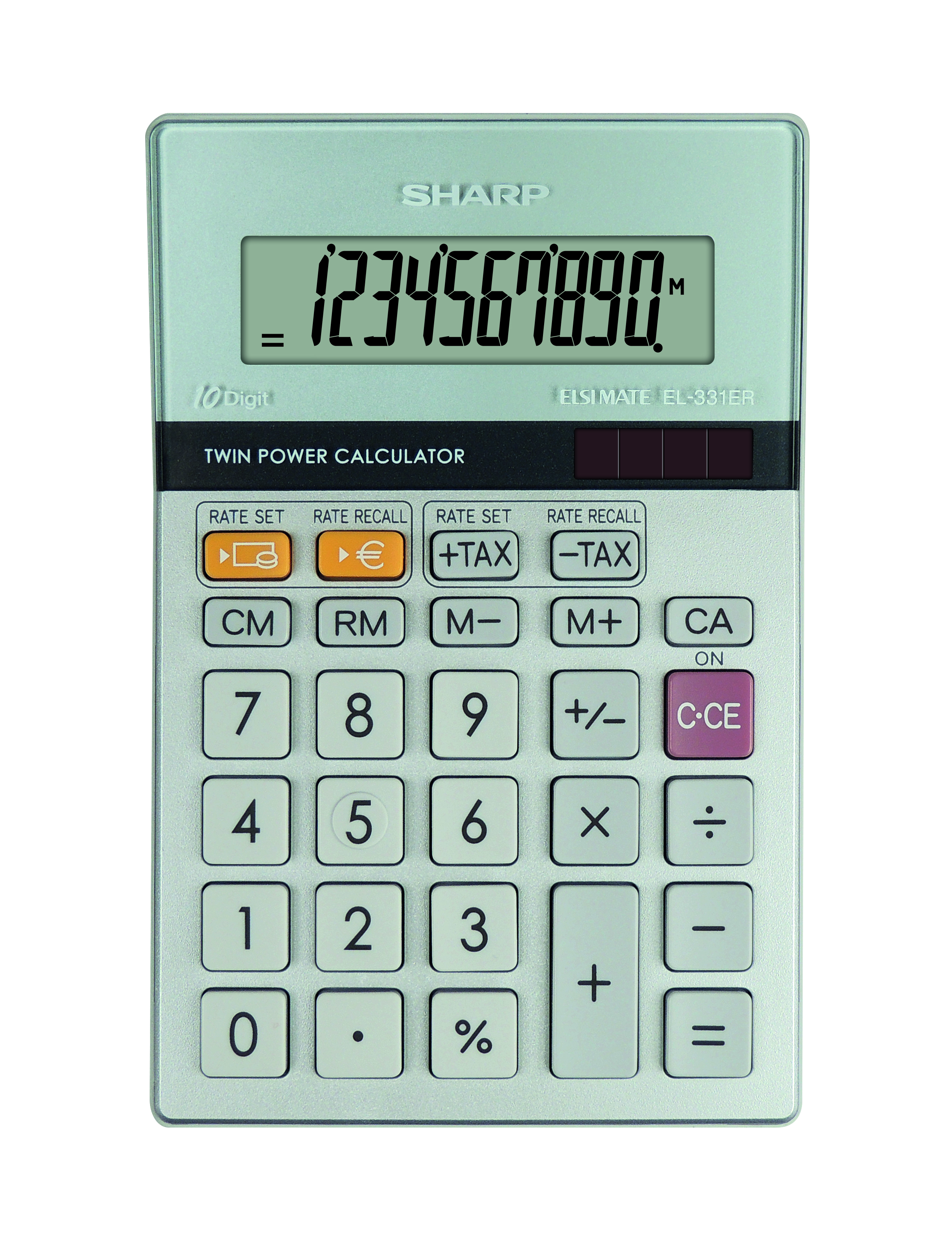 Sharp El 331erb 10 Digit Dual Calculator With Large Vari Tilt Sharp El 331erb 10 Digit Dual Calculator With Large Vari Tilt Display And Euro Conversion