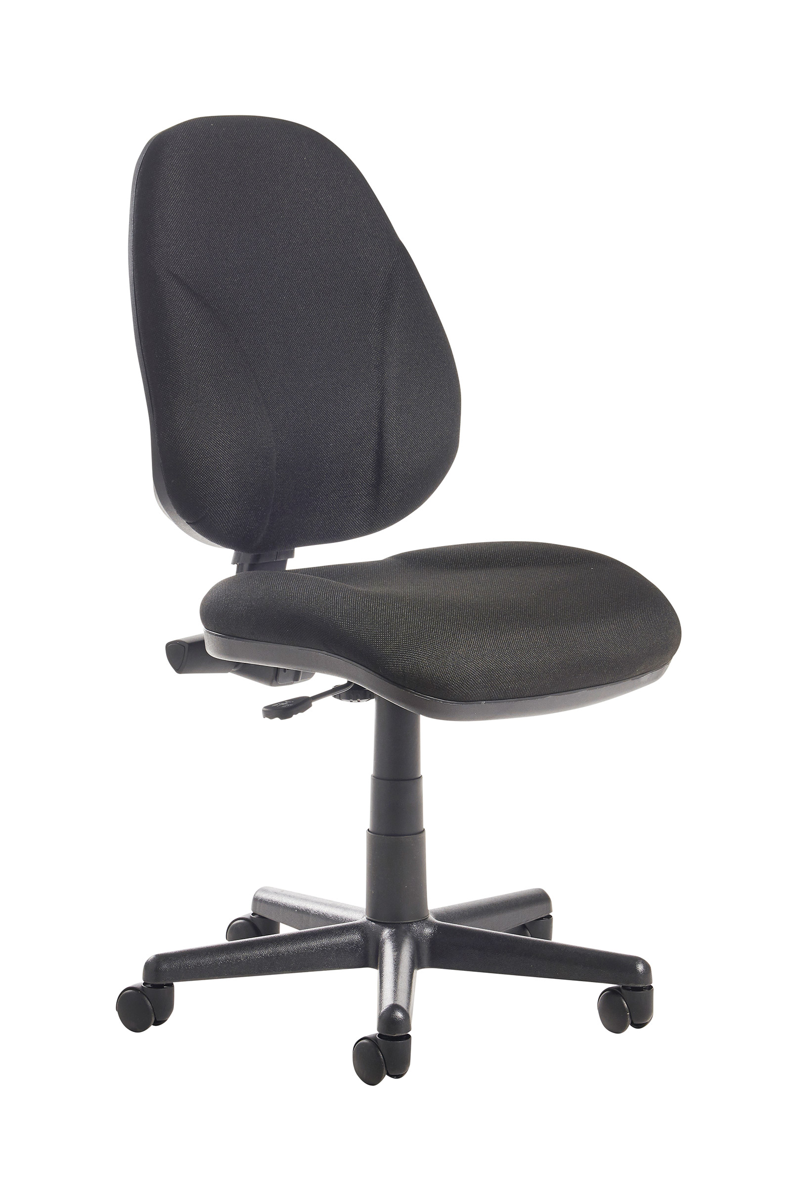 Bilbao Fabric Operators Chair With Lumbar Support And No Arms Bilbao Fabric Operators Chair With Lumbar Support And No Arms Black
