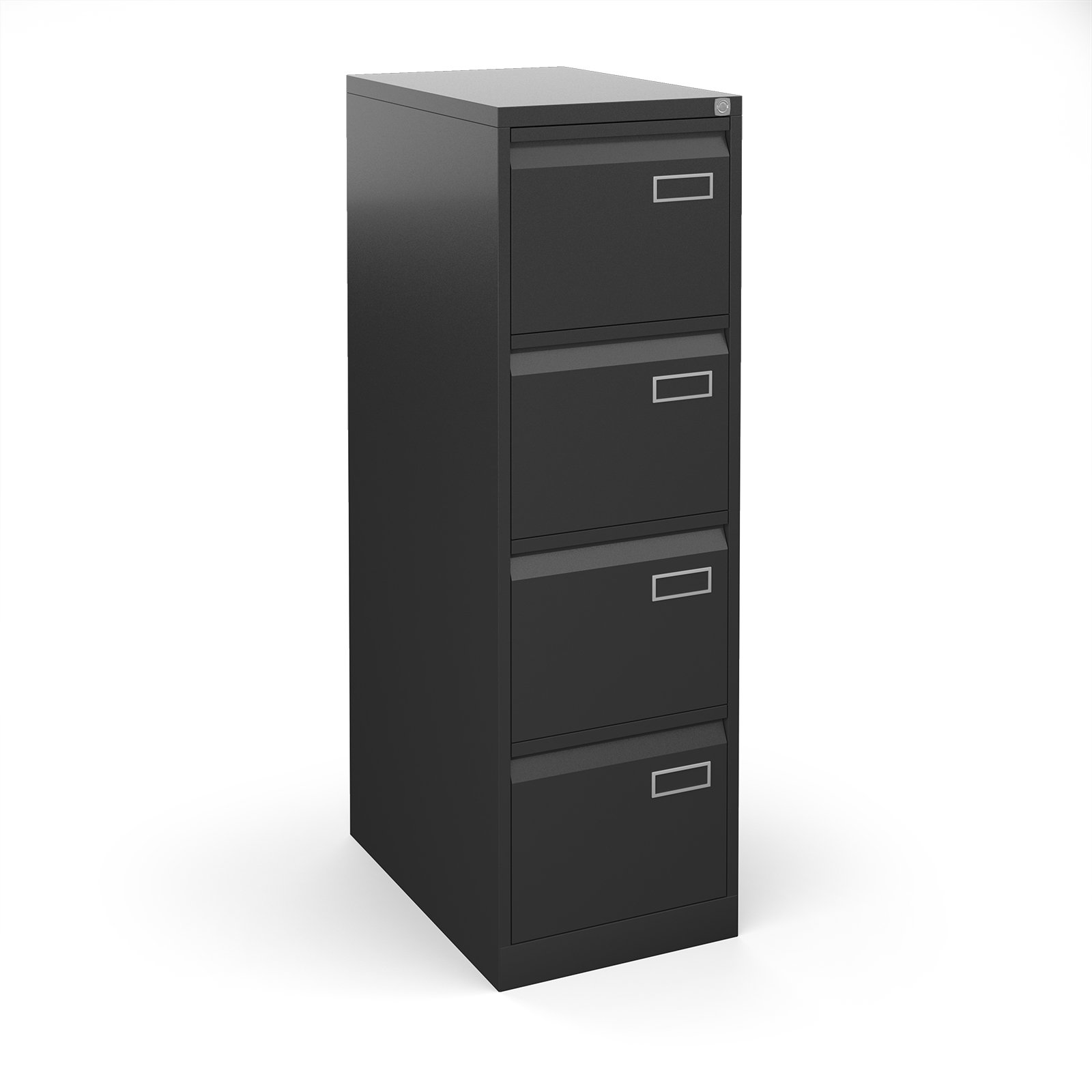 Bisley 4 Drawer Contract Filing Cabinet 1321mm High Black Office Bisley 4 Drawer Contract Filing Cabinet 1321mm High Black