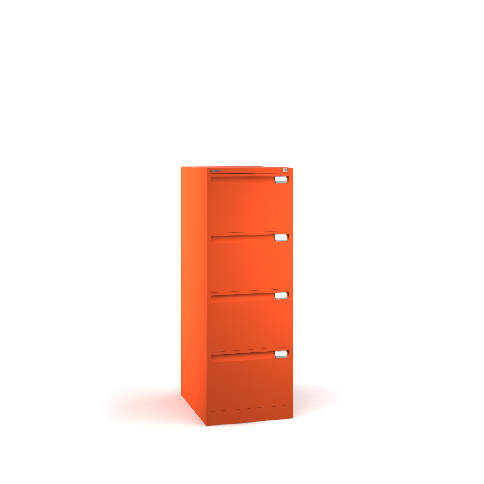 Bisley 4 Drawer Bs Filing Cabinet 1321mm Orange Bisley 4 Drawer Bs Filing Cabinet 1321mm Orange