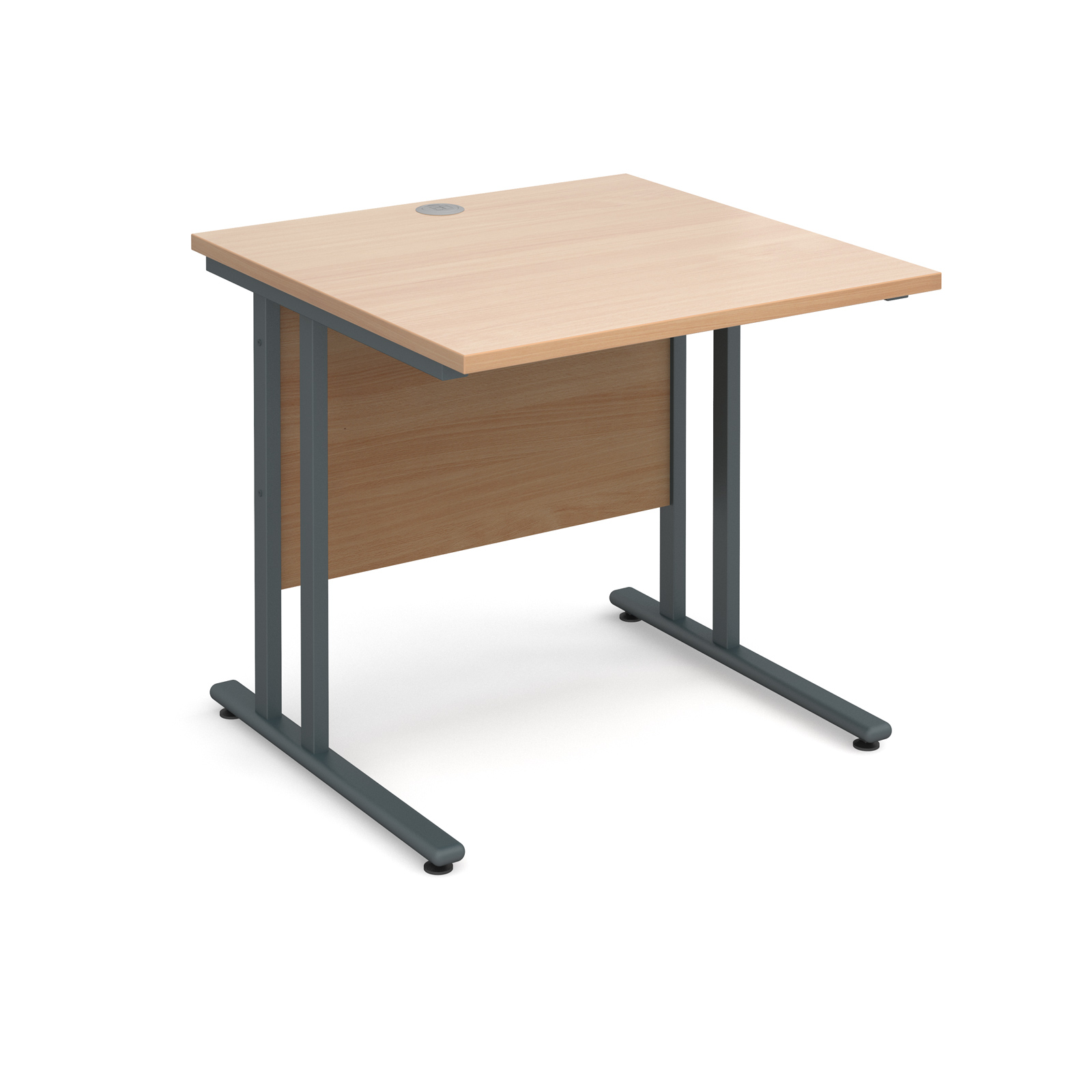 Maestro 25 Gl Straight Desk 800mm X Graphite Cantilever Maestro 25 Gl Straight Desk 800mm X Graphite Cantilever Frame Beech Top