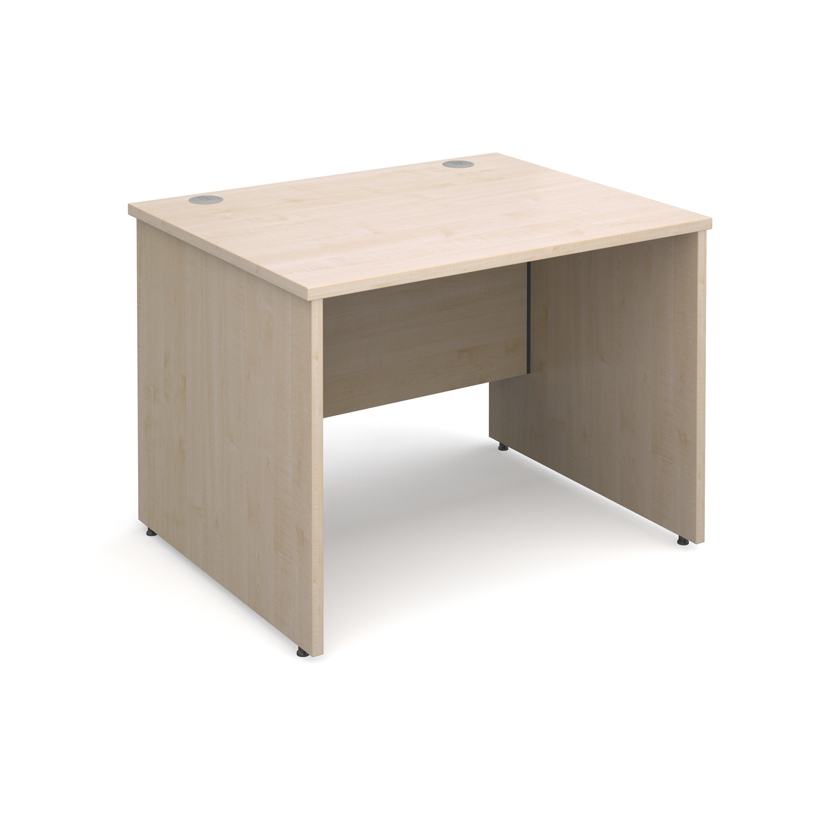 Maestro 25 Pl Straight Desk 1000mm X 800mm Maple Panel Leg Design