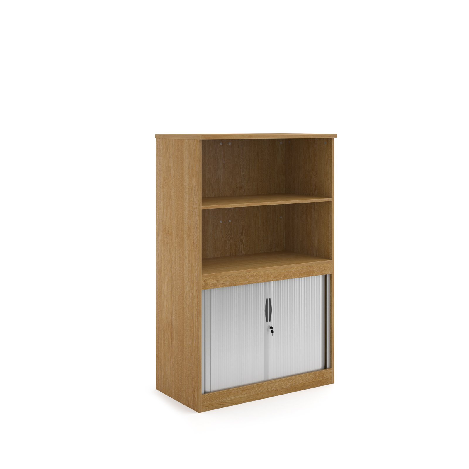Systems Combination Unit With Tambour Doors And Open Top 1600mm