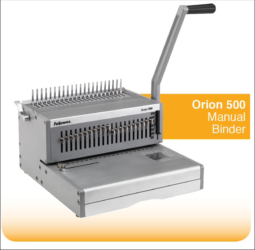Fellowes Orion 500 Comb Binder Manual Capacity 500 Sheets Ref 5642601