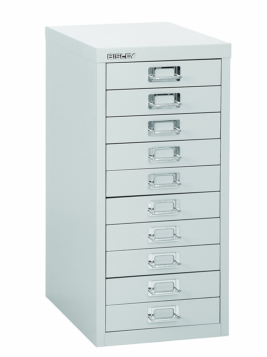 Bisley 10 Drawer A4 Cabinet Grey H2910nl 073 Acs Business