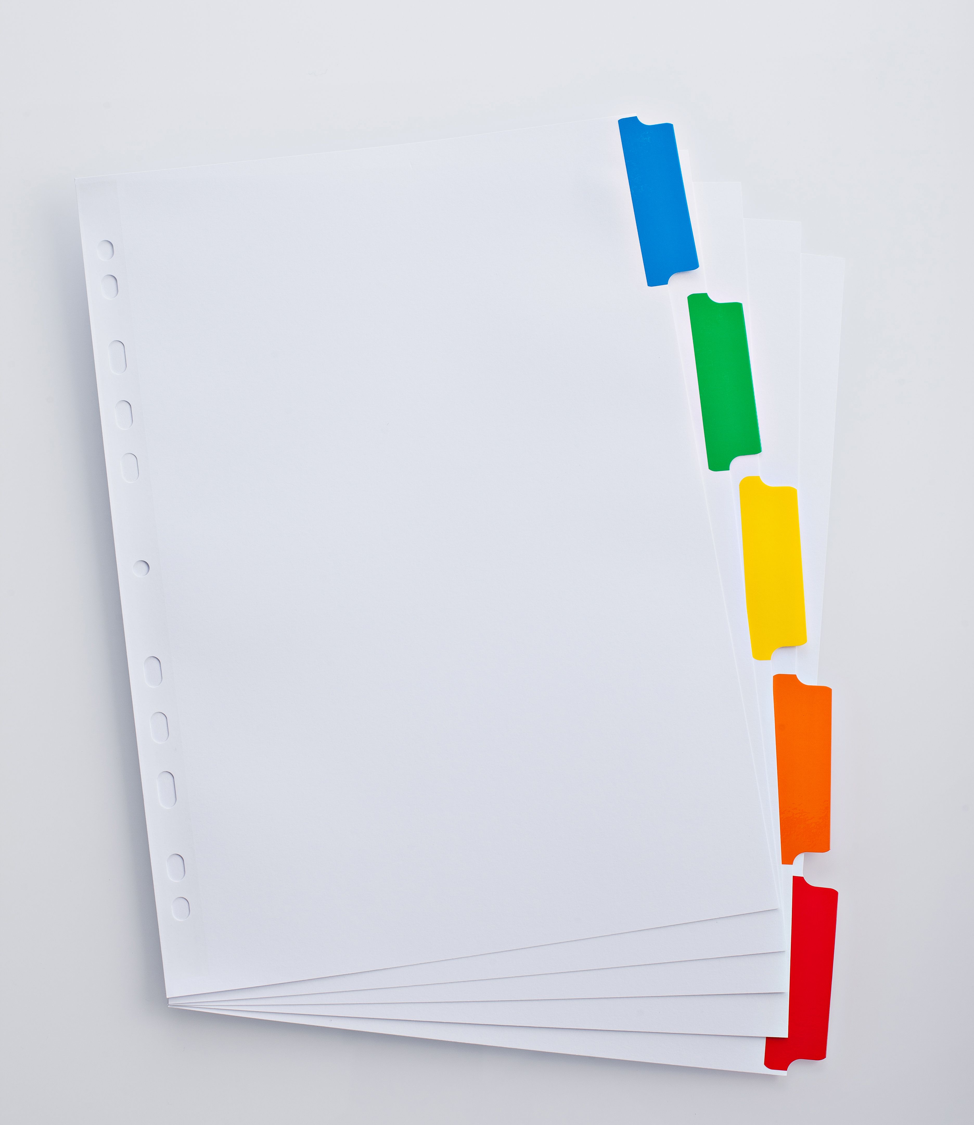 Elba Subject Divider 5Part Multipunched Mylarreinforced Multicolour