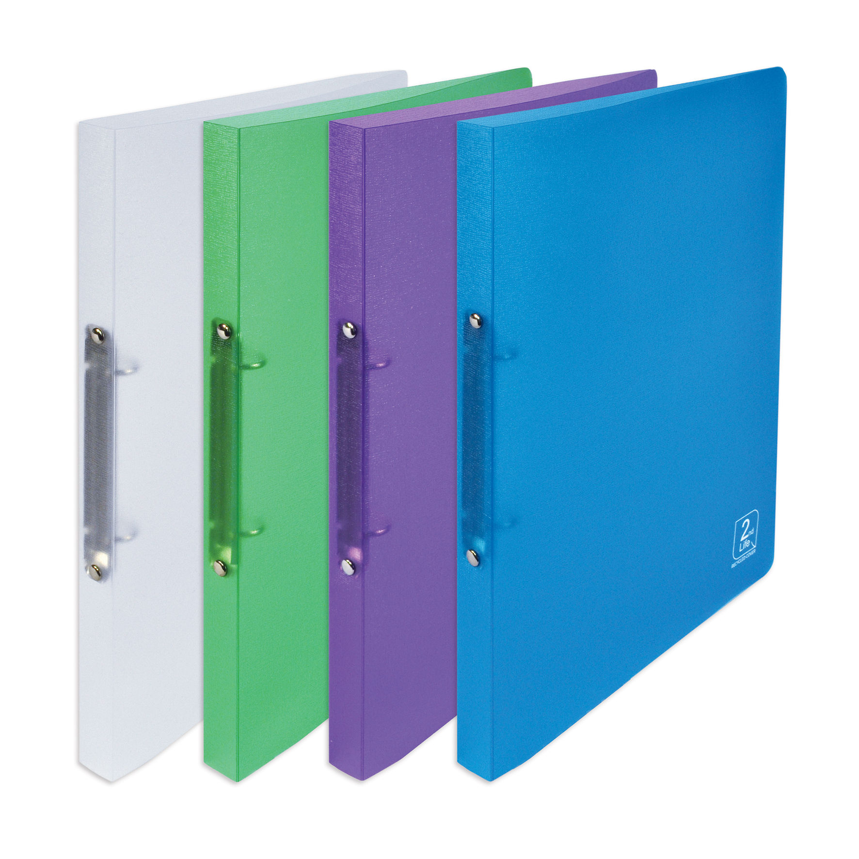 Elba 2nd Life 2 Ring Binder 20mm Spine Recycled Polypropylene A4 Elba 2nd Life 2 Ring Binder 20mm Spine Recycled Polypropylene A4 Orted Ref 400084984 Pack 4