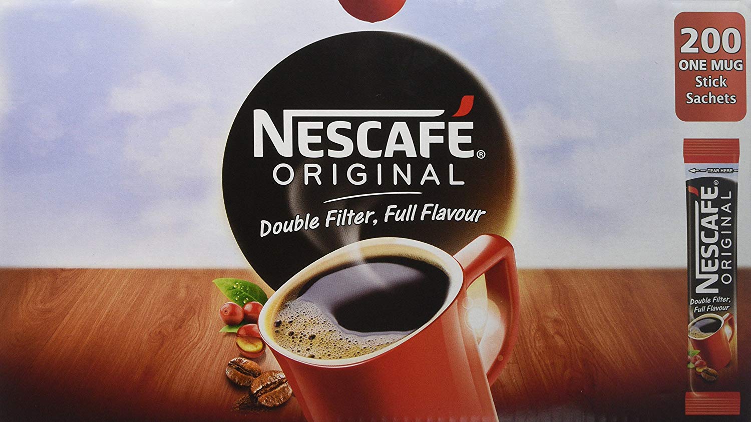 Nescafe Original Instant Coffee Granules Stick Sachets Ref 12348358
