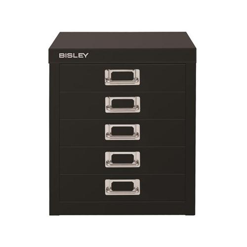 Bisley Soho Multidrawers 5 Drawer 51mm Drawer Height Black Quest