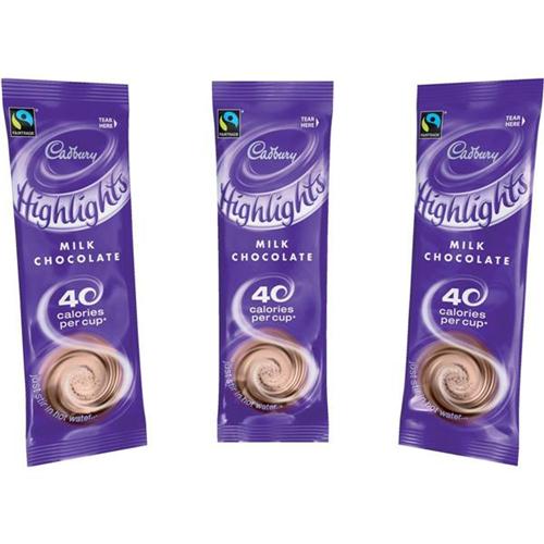 Cadbury Chocolate High Lights Fairtrade Hot Chocolate Powder Sachets