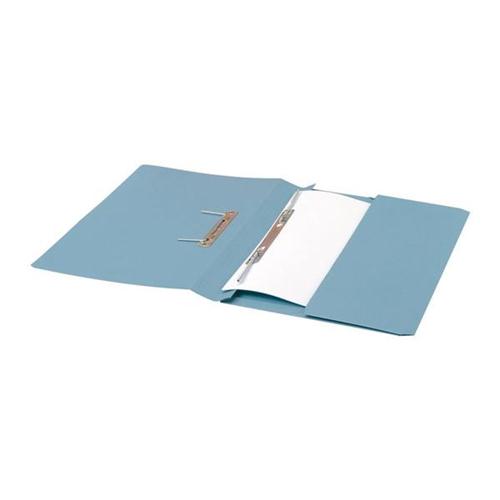 KF26094 Pack of 25 Q-Connect 35mm Capacity Blue Transfer Pocket Foolscap File