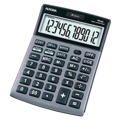Aurora Dt661 Semi Desk Calculator With Vat