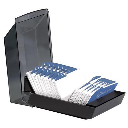 Rolodex Vip Card Tray Capacity 500 Cards 57x102mm Black Ref S0793840 Rolodex Vip Card Tray Capacity 500 Cards 57x102mm Black Ref S0793840
