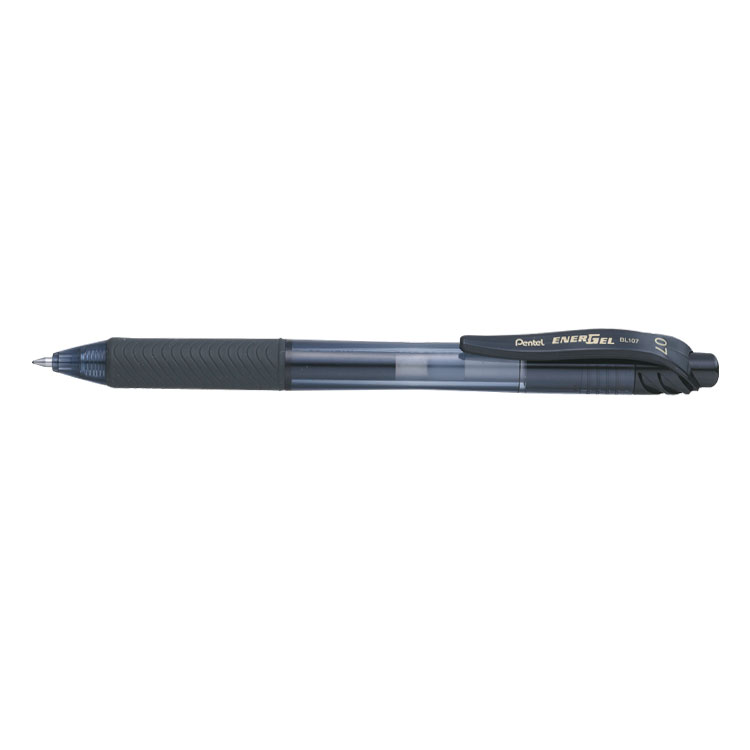Pentel BLN25-AX EnerGel Plus 0.5mm Tip Pen Black Pack of 12