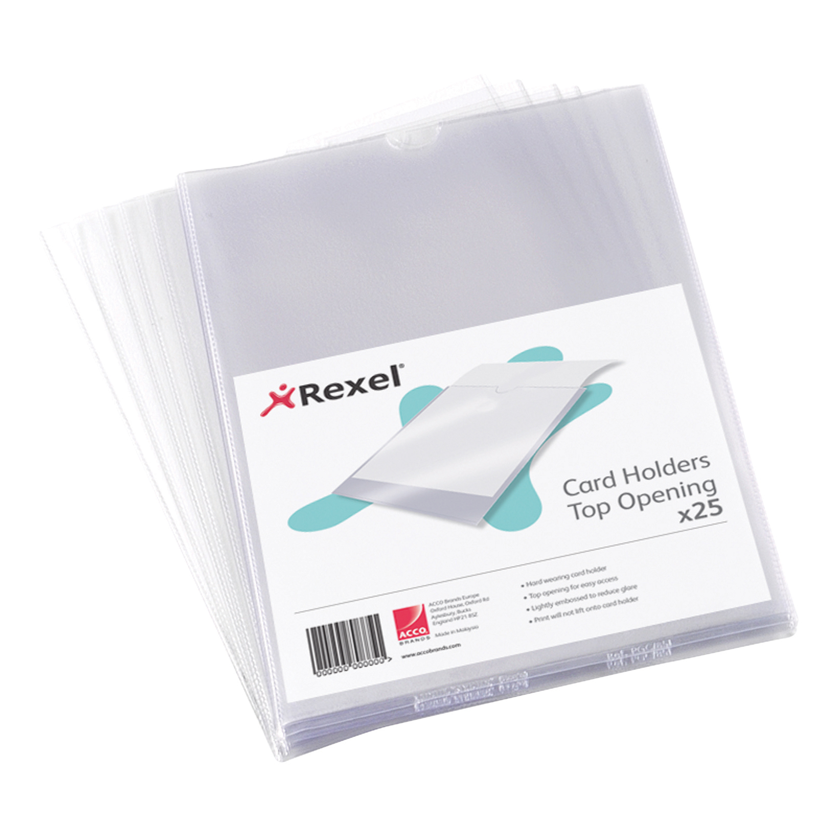 Rexel Card Holder Nyrex Open On Short Edge 203x127mm Ref 12050 Pack Rexel Card Holder Nyrex Open On Short Edge 203x127mm Ref 12050 Pack 25