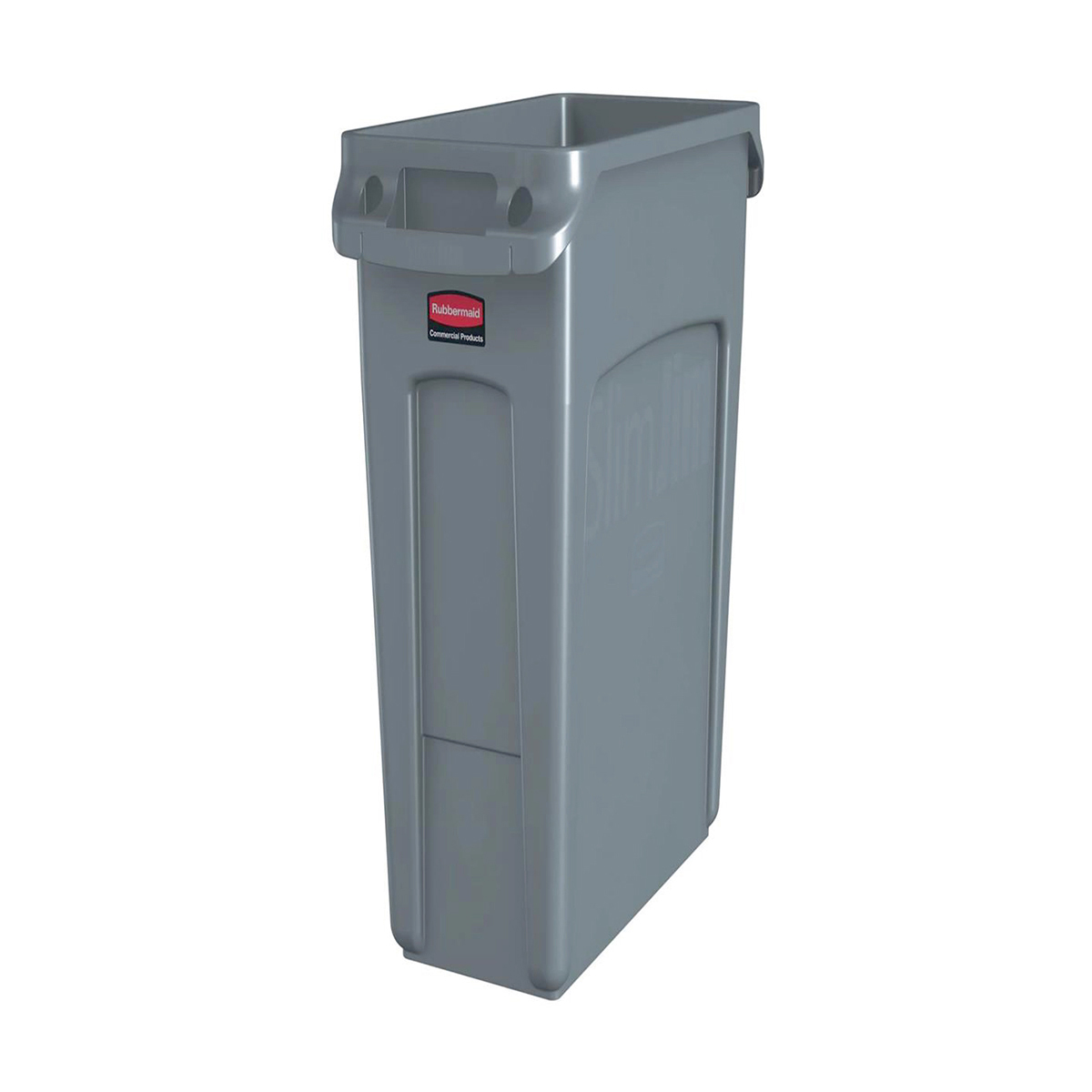 Rubbermaid Slim Jim Recycling Container Bin 60 Litre Capacity Rubbermaid Slim Jim Recycling Container Bin 60 Litre Capacity 558x279x635mm Grey Ref 1971258