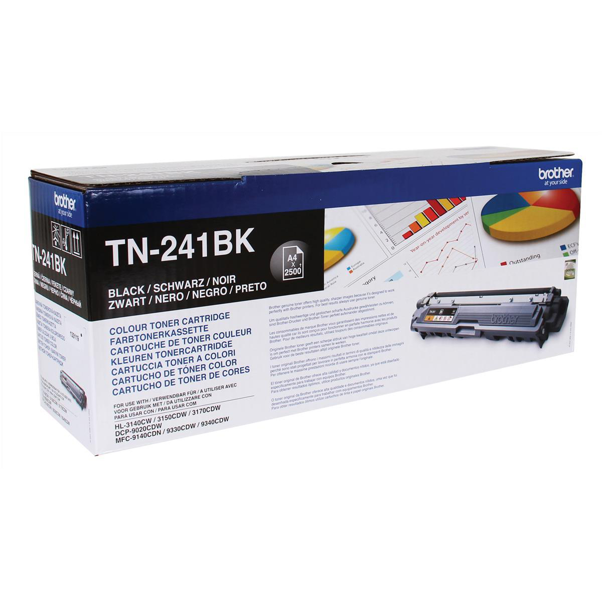 Brother Laser Toner Cartridge Page Life 2500pp Black Ref Tn241bk Brother Laser Toner Cartridge Page Life 2500pp Black Ref Tn241bk