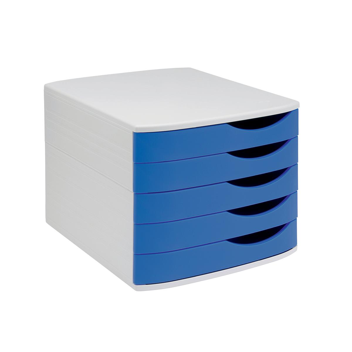 5 Star Elite Desktop Drawer Set Drawers A4 And Foolscap Grey Blue 5 Star Elite Desktop Drawer Set Drawers A4 And Foolscap Grey Blue