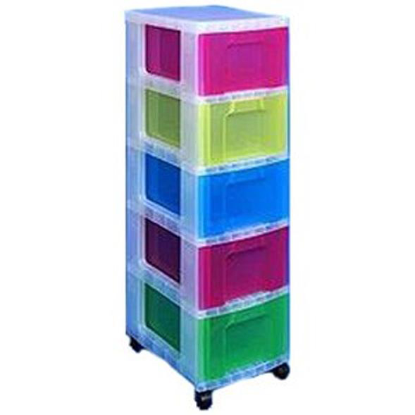 Really Useful Storage Tower Polypropylene 5x12l Drawers