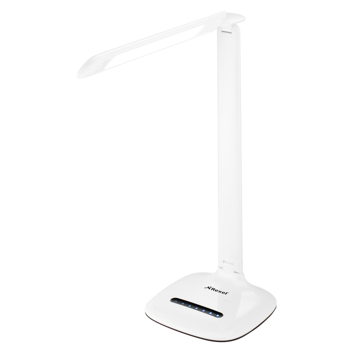 Rexel Activita Daylight Strip Desk Lamp 6 Brightness Settings Fully Rexel Activita Daylight Strip Desk Lamp 6 Brightness Settings Fully Adjule Head White Ref 4402018