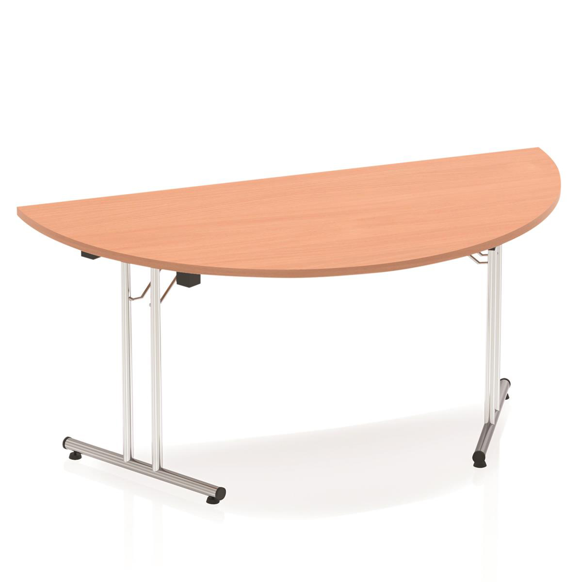 Sonix Semi Circular Chrome Leg Folding Meeting Table