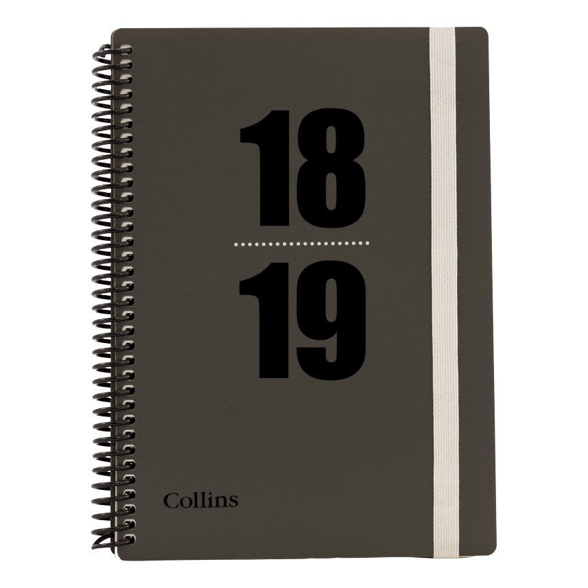 Collins 2018 19 Delta Mid Year Diary Day To Page A5 210x148mm Grey Collins 2018 19 Delta Mid Year Diary Day To Page A5 210x148mm Grey Ref Fp51m 2019