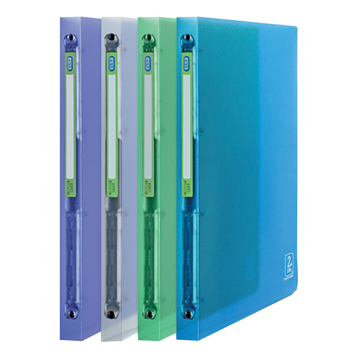 Elba 2nd Life 2 Ring Binder 20mm Spine Recycled Polypropylene A4 Elba 2nd Life 2 Ring Binder 20mm Spine Recycled Polypropylene A4 Orted Ref 400084984 Pack 4