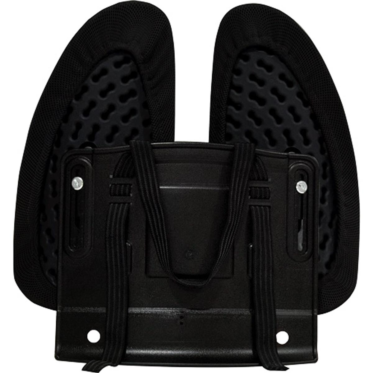Fellowes Back Angel Support 2 Independent Wings 7 Height Fellowes Back Angel Support 2 Independent Wings 7 Height Settings Black Ref 8026401