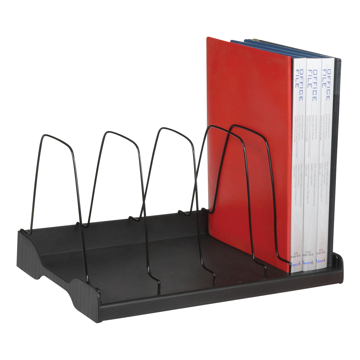 Adjule Book Rack 6 Wire Dividers W388xd275xh220mm Black Office Adjule Book Rack 6 Wire Dividers W388xd275xh220mm Black