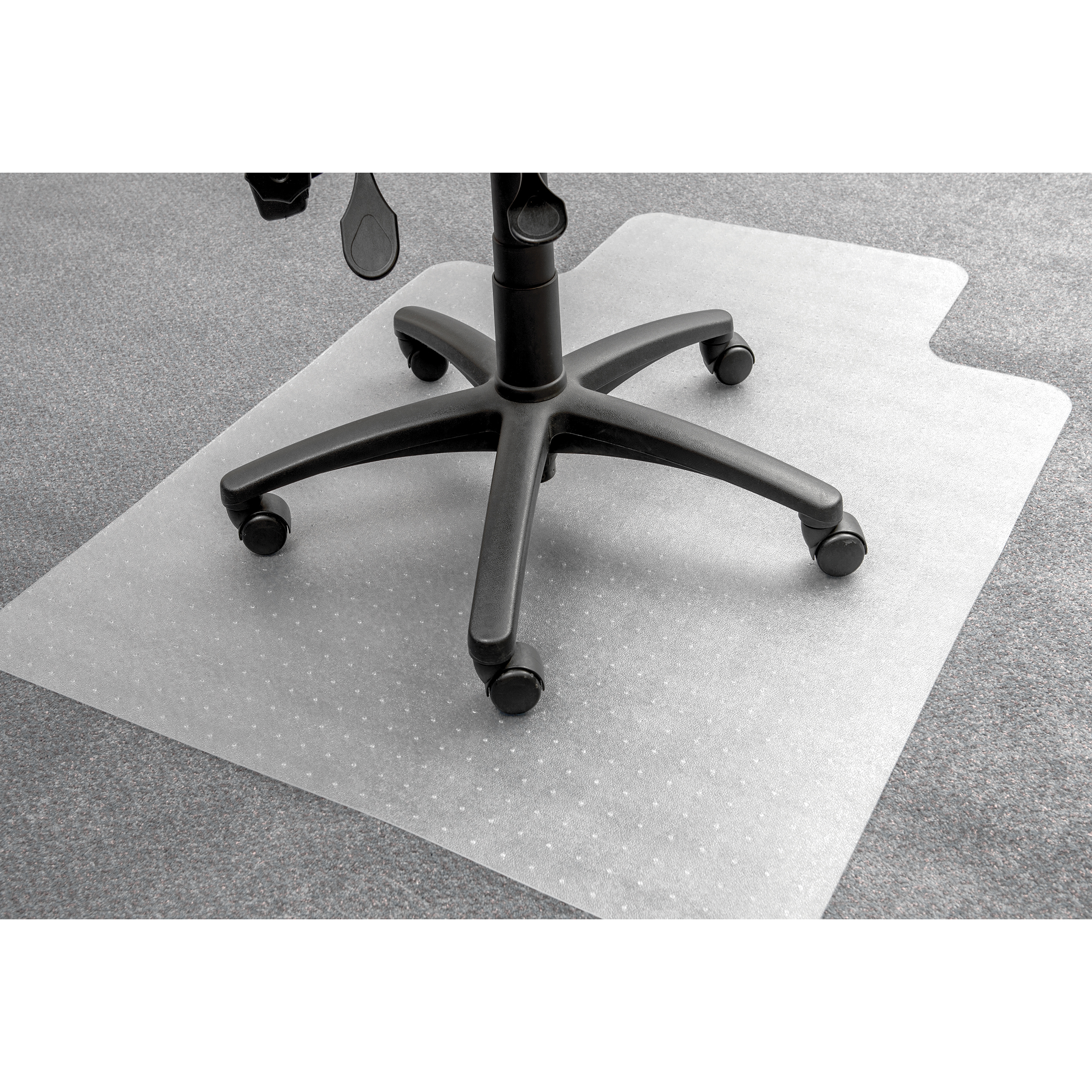 5 Star Office Chair Mat For Carpets Pvc Lipped 900x1200mm Clear