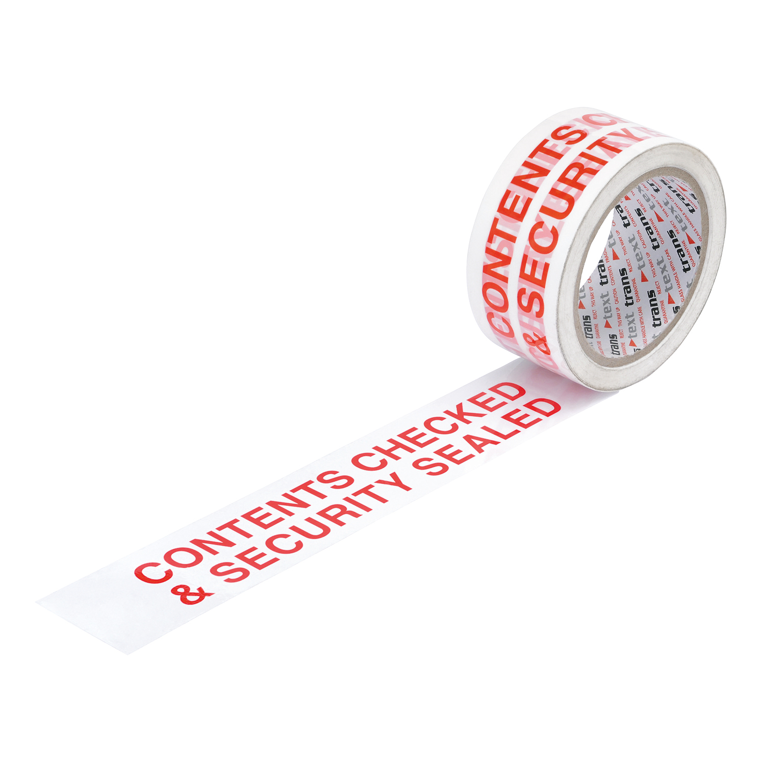 5 Star Office Printed Tape Contents Checked Polypropylene 48mm X 66m 5 Star Office Printed Tape Contents Checked Polypropylene 48mm X 66m Red On White Pack 6