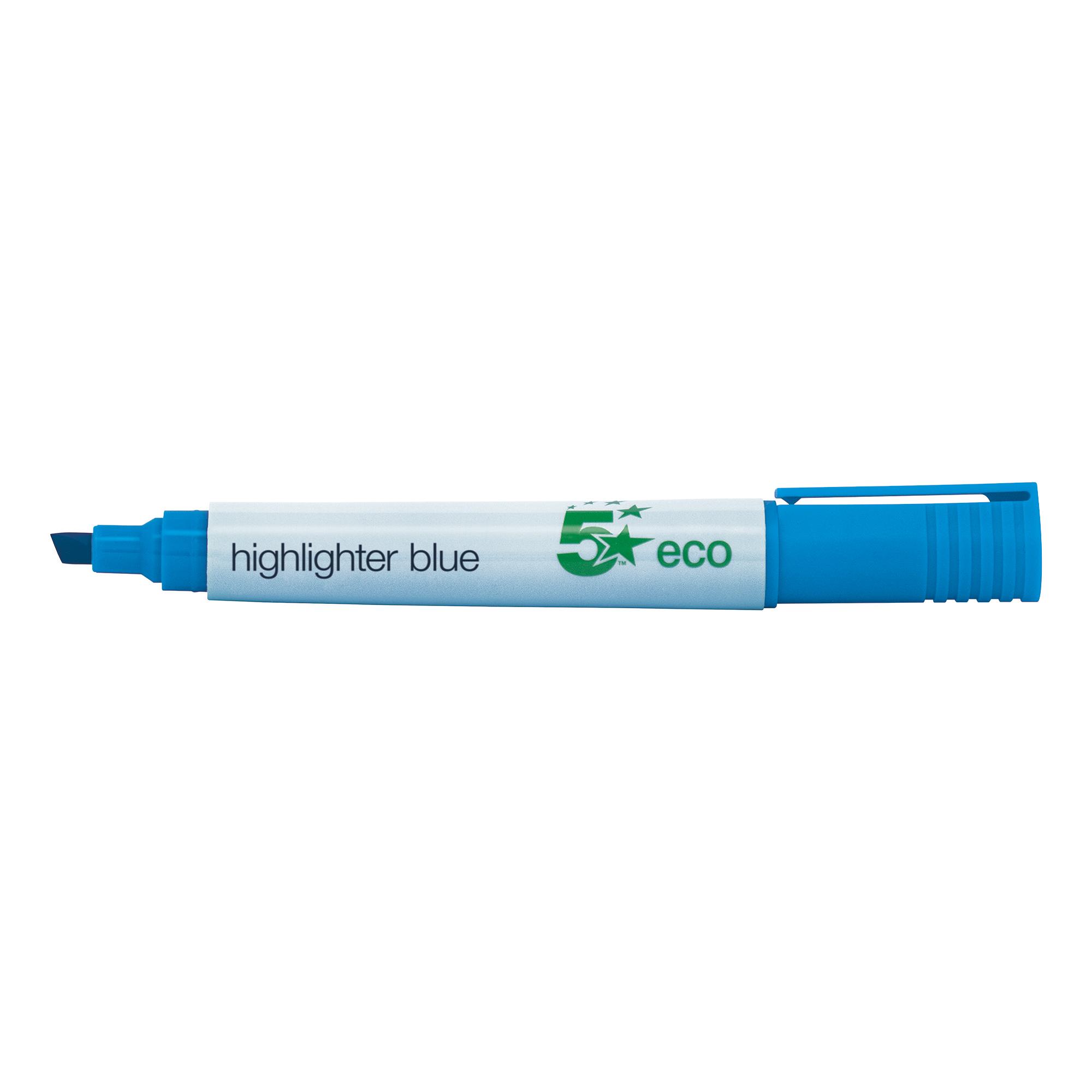 5 Star Eco Highlighter 1 5mm Line Blue Pack 10 School Office 5 Star Eco Highlighter 1 5mm Line Blue Pack 10