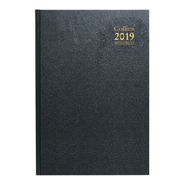 Collins Desk Diary 2019 A4 Day/Page Appointments Diary Assorted A44