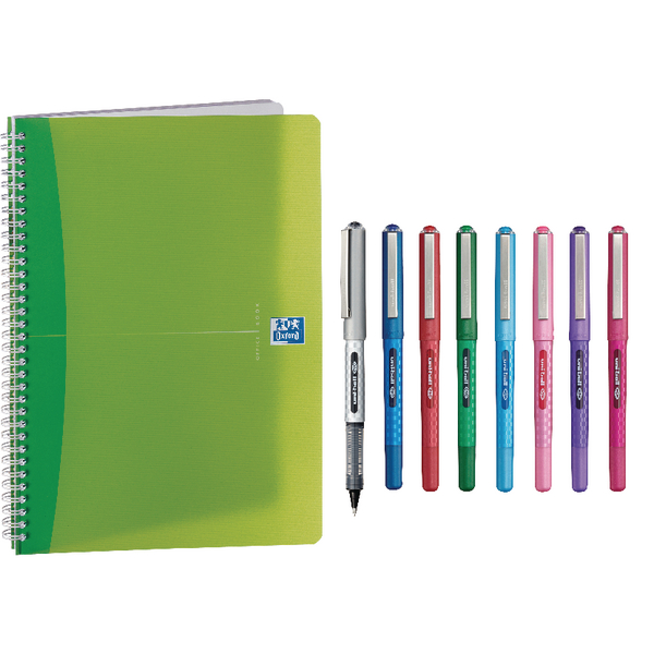 Oxford Office A4 Translucent Assorted Wirebound Notebook Pack Of 5 Oxford Office A4 Translucent Assorted Wirebound Notebook Pack Of 5 2 Get Foc Pens Jd03226