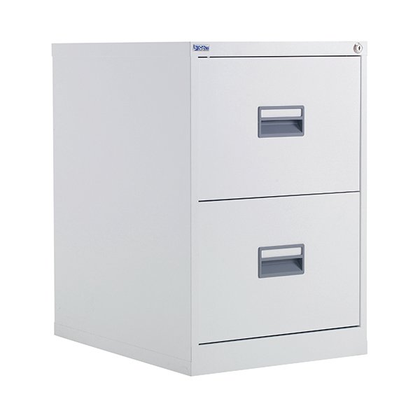 Talos 2 Drawer Filing Cabinet White Kf78765 Office World Ltd Talos 2 Drawer Filing Cabinet White Kf78765