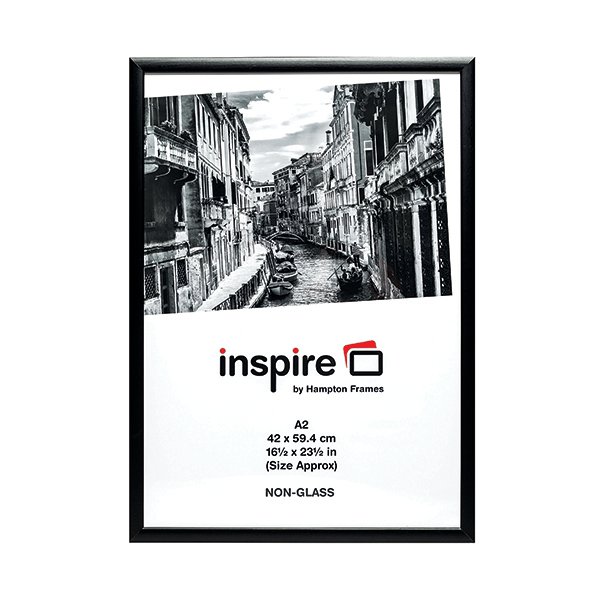 Tpac Photo Black Wood Non Glass Frame A2 Pawfa2bblk School