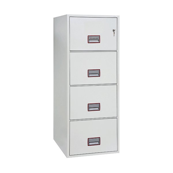 Phoenix White 4 Drawer 90 Minute Fire Rated Filing Cabinet Fs2254k Phoenix White 4 Drawer 90 Minute Fire Rated Filing Cabinet Fs2254k