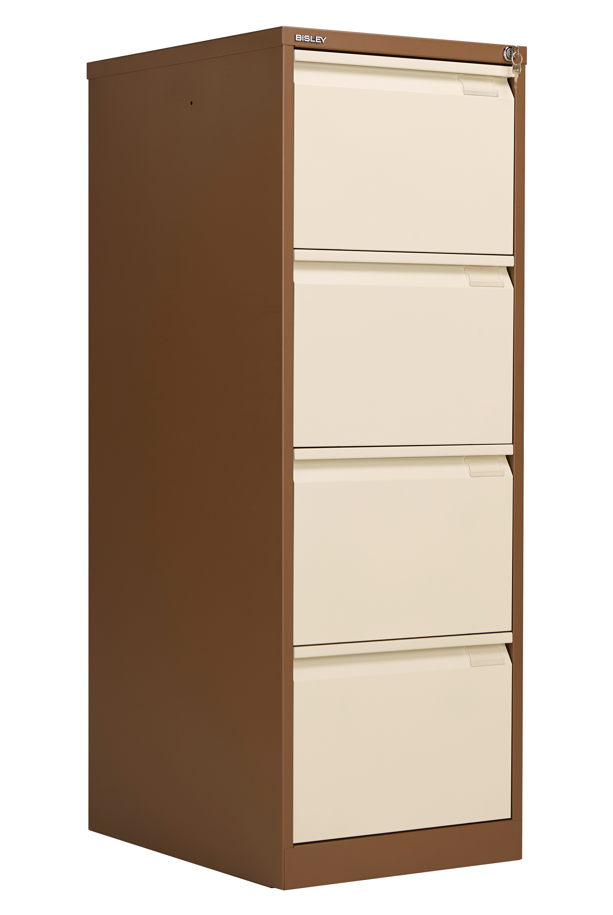 Bisley 4 Drawer Clic Steel Filing Cabinet Coffee Cream