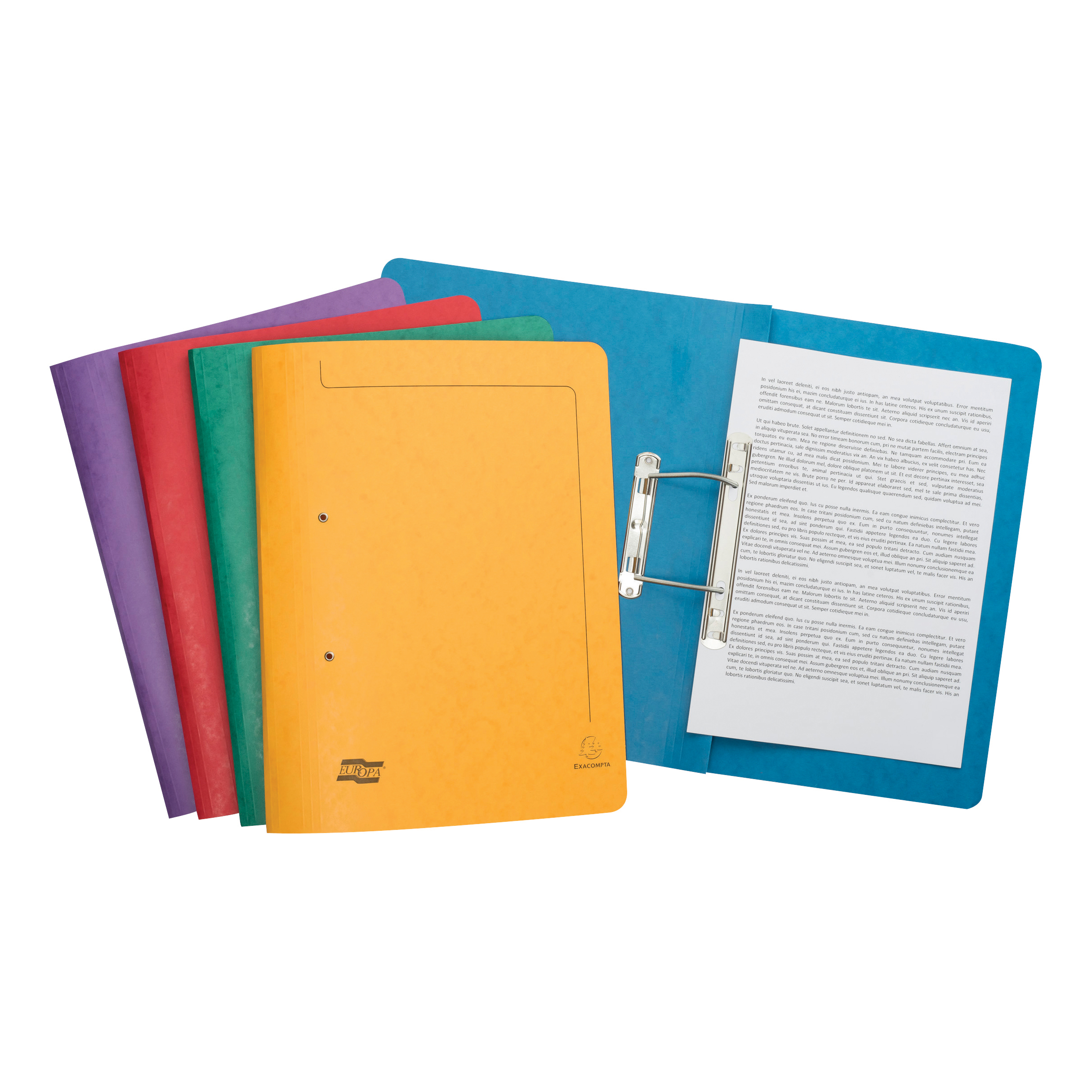 Europa Spiral Transfer Spring File 265gsm Foolscap Assorted Ref 3000 ...