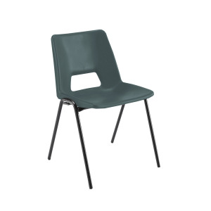 Jemini+Stacking+Chair+490x475x725mm+Polypropylene+Black+KF74957