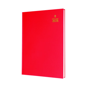Collins+A5+Desk+Diary+Day+Per+Page+Red+2025+52-15.25