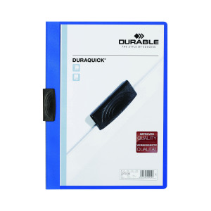 Durable+DURAQUICK+Clip+Folder+A4+Blue+%28Pack+of+20%29+2270%2F06
