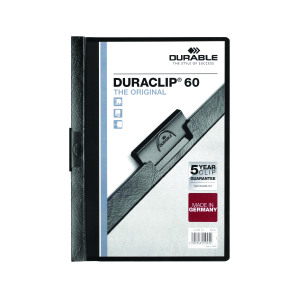 Durable+6mm+DURACLIP+File+A4+Black+%28Pack+of+25%29+2209%2F01