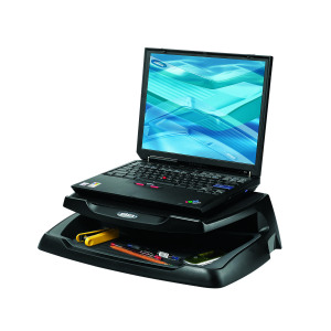 Q-Connect+Laptop+and+LCD+Monitor+Stand+Black+KF04553