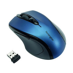 Kensington+Pro+Fit+USB+Wireless+Mouse+Mid-Size+Blue+K72421WW