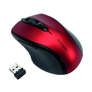 Kensington+Pro+Fit+USB+Wireless+Mouse+Mid-Size+Red+K72422WW